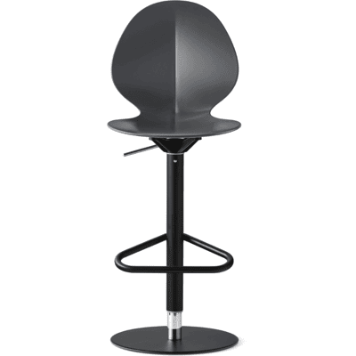 Calligaris Basil Justerbar Barkrakk Matt Svart / Matt Grå Calligaris Basil Justerbar Barkrakk Matt Svart / Matt Grå