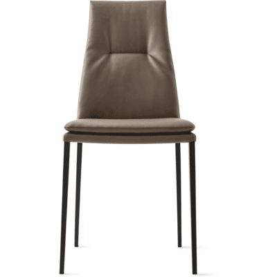 Calligaris Carmen Stol Matt Svart / Mudderbrun Calligaris Carmen Stol Matt Svart / Mudderbrun