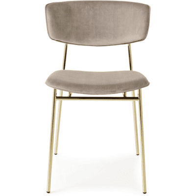 Calligaris Fifties Stol Polert Messing / Sand Calligaris Fifties Stol Polert Messing / Sand