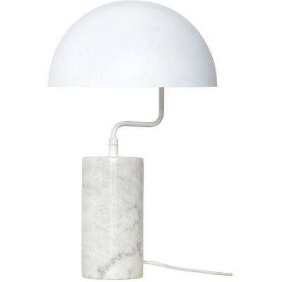 Hübsch Bordlampe Marmor Hvit Hübsch Bordlampe Marmor Hvit