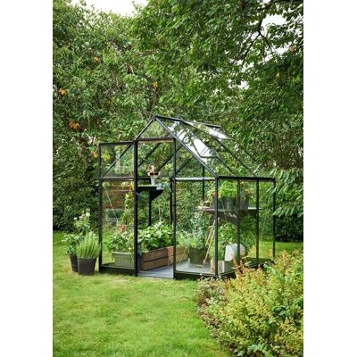 Halls Qube Drivhus 6X6 - Ingen montering - Svart Halls Qube Drivhus 6X6 - Ingen montering - Svart