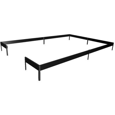 Halls drivhusfundament - Qube+ 812 - Robust stålramme Halls drivhusfundament - Qube+ 812 - Robust stålramme