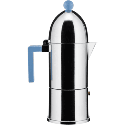 Alessi La Cupola Espressokanne 6 Kopper Lys Blå Alessi La Cupola Espressokanne 6 Kopper Lys Blå