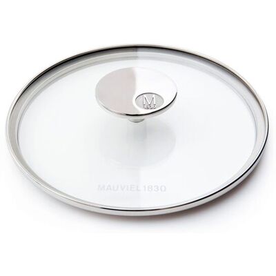 Mauviel M'360 Glasslokk Klar/stål - 14 Cm Mauviel M'360 Glasslokk Klar/stål - 14 Cm