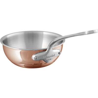 Mauviel M'6s Sauté Pan Lubben Kobber / Stål 2l Mauviel M'6s Sauté Pan Lubben Kobber / Stål 2l