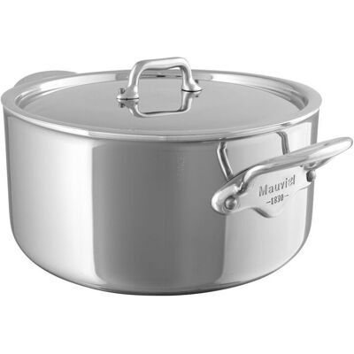 Mauviel Cook Style Gryte Med Stållokk Stål - 3,2 Liter Mauviel Cook Style Gryte Med Stållokk Stål - 3,2 Liter