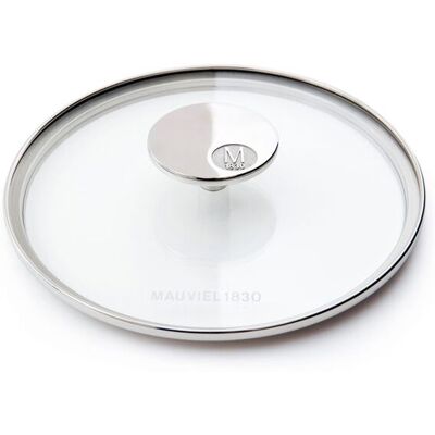 Mauviel M'360 Glasslokk Klar/stål - 16 Cm. Mauviel M'360 Glasslokk Klar/stål - 16 Cm.