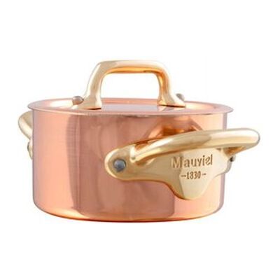 Mauviel M'150b Gryte Med Lokk Mini Kobber/messing - 30 Cl Mauviel M'150b Gryte Med Lokk Mini Kobber/messing - 30 Cl