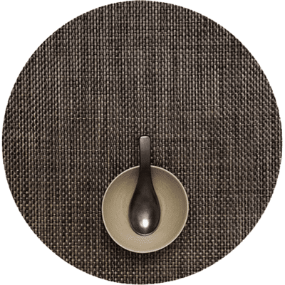 Chilewich Spisebrikke Basketweave Rund Earth 4stk Chilewich Spisebrikke Basketweave Rund Earth 4stk