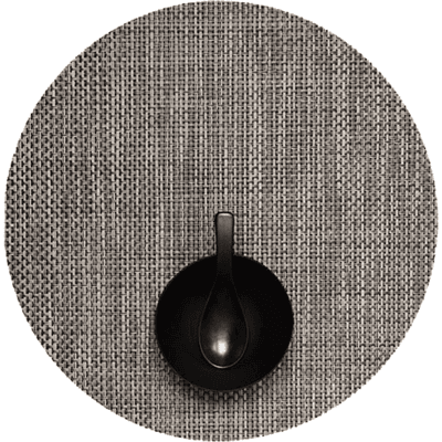 Chilewich Servise Basketweave Round Oyster 4stk Chilewich Servise Basketweave Round Oyster 4stk