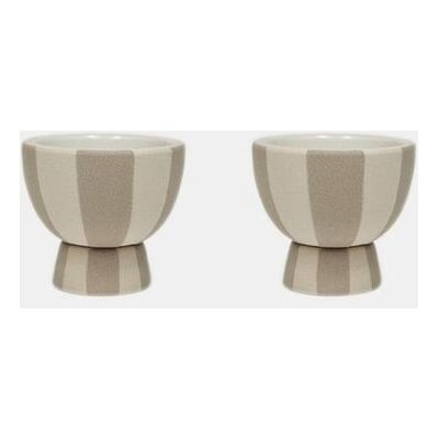 OYOY Toppu Eggeglass 2 Stk Clay OYOY Toppu Eggeglass 2 Stk Clay