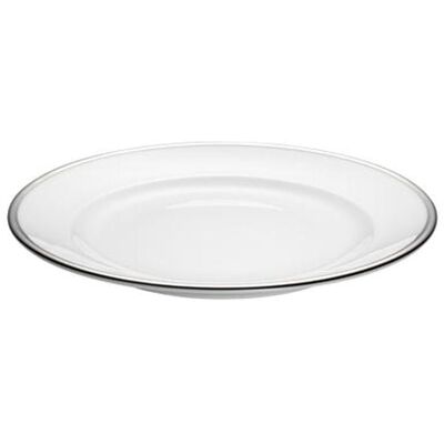 Pillivuyt Bistro Tallerken Hvit/sølv - 21 Cm Pillivuyt Bistro Tallerken Hvit/sølv - 21 Cm