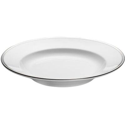 Pillivuyt Bistro Tallerken Dyp Hvit/sølv - 23 Cm Pillivuyt Bistro Tallerken Dyp Hvit/sølv - 23 Cm