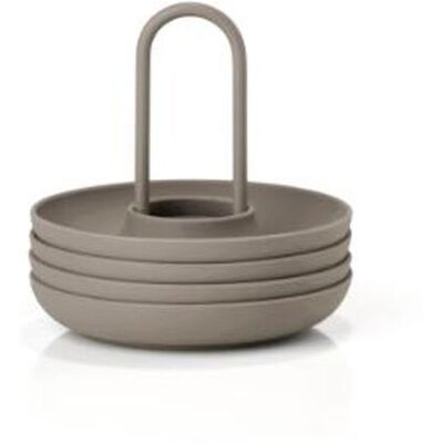 Zone Singles Eggeglass M Holder Taupe 4 Stk Zone Singles Eggeglass M Holder Taupe 4 Stk