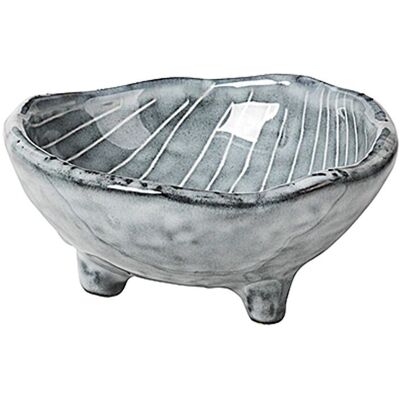 Broste Copenhagen Nordic Sea Mini Fotfat - Keramikk, Blå, Håndlaget Broste Copenhagen Nordic Sea Mini Fotfat - Keramikk, Blå, Håndlaget