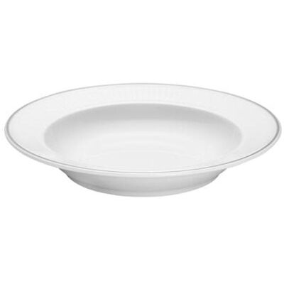 Pillivuyt Vienne Plissé Tallerken Dyp Hvit/platin 22 Cm Pillivuyt Vienne Plissé Tallerken Dyp Hvit/platin 22 Cm