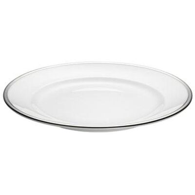 Pillivuyt Bistro Tallerken Hvit/sølv - 18 Cm Pillivuyt Bistro Tallerken Hvit/sølv - 18 Cm