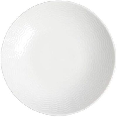 Porsgrund Bølge Hvitt Dyp Tallerken 24 Cm Porsgrund Bølge Hvitt Dyp Tallerken 24 Cm