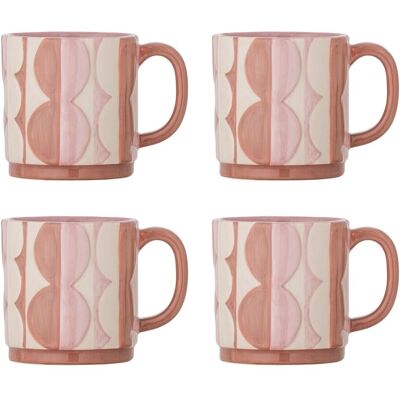 Bloomingville Saul Krus 4 Stk Rosa Bloomingville Saul Krus 4 Stk Rosa