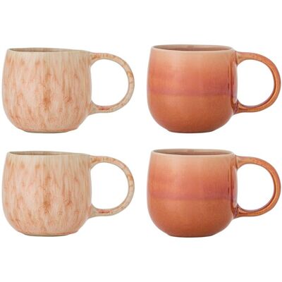 Bloomingville Roselyn Krus Rosa 4 Stk Bloomingville Roselyn Krus Rosa 4 Stk