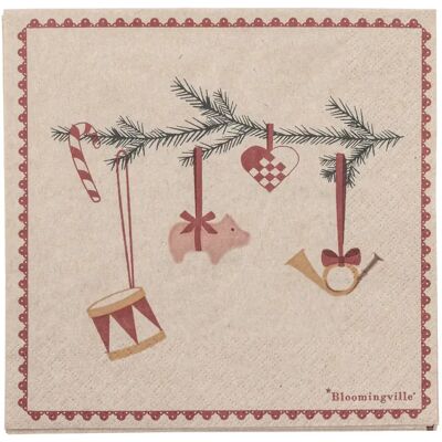 Bloomingville - 82062329 - Multicolour Red - Papirservietter Bloomingville - 82062329 - Multicolour Red - Papirservietter