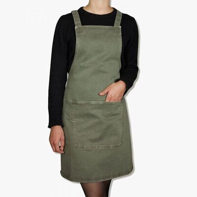 Dutchdeluxes Suspender Forkle Canvas Grey-Green Dutchdeluxes Suspender Forkle Canvas Grey-Green