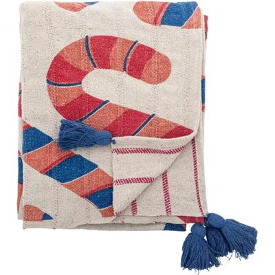 Bloomingville Candice Julepledd Bomull 130x160 Cm Bloomingville Candice Julepledd Bomull 130x160 Cm