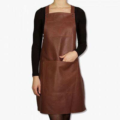 Dutchdeluxes Suspender Forkle Klassisk Skinn Brun Dutchdeluxes Suspender Forkle Klassisk Skinn Brun