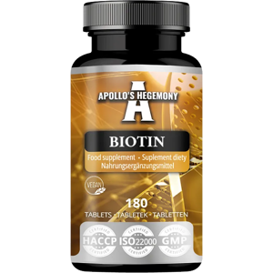 Apollo's Hegemony Biotin 10mg (10.000 Mcg) 180 Tabletter Apollo's Hegemony Biotin 10mg (10.000 Mcg) 180 Tabletter