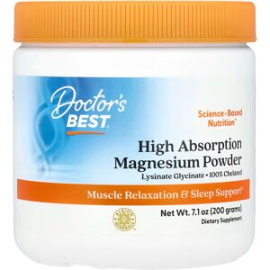 Doctor's Best Høy Absorpsjon Magnesium - 100 mg, 200g Doctor's Best Høy Absorpsjon Magnesium - 100 mg, 200g