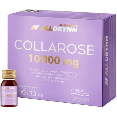 ALLNUTRITION Collarose Beauty Shot – Flytende Kollagen For Huden 10 000 Mg, 30 X 30 Ml ALLNUTRITION Collarose Beauty Shot – Flytende Kollagen For Huden 10 000 Mg, 30 X 30 Ml