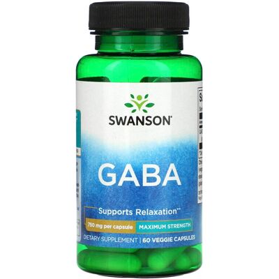 Swanson Ultra GABA 750mg - Relaxasjon & Søvn Swanson Ultra GABA 750mg - Relaxasjon & Søvn