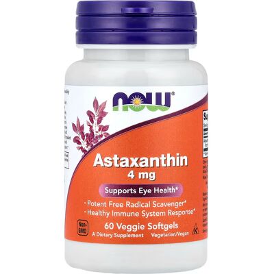 Now Foods Astaxanthin 4mg - Kosttilskudd Now Foods Astaxanthin 4mg - Kosttilskudd