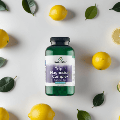 Swanson - Trefoldig Magnesiumkompleks - Støtter muskler og bein - 400mg Swanson - Trefoldig Magnesiumkompleks - Støtter muskler og bein - 400mg