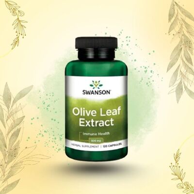 Swanson Olivenbladsekstrakt 500 mg - Immun- og hjertehelse - 120 Kapsler Swanson Olivenbladsekstrakt 500 mg - Immun- og hjertehelse - 120 Kapsler