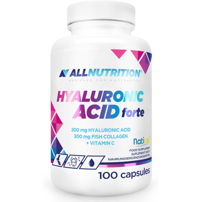 ALLNUTRITION Hyaluronsyre 200 Mg +kollagen100 Kapsler ALLNUTRITION Hyaluronsyre 200 Mg +kollagen100 Kapsler