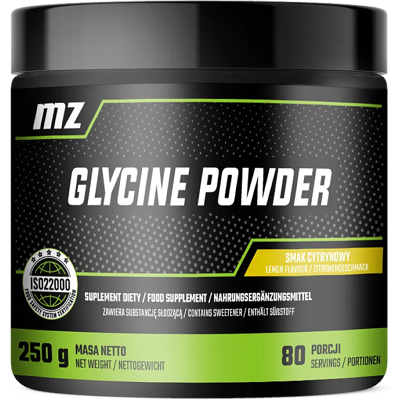 MZ Glysin Pulver Sitronsmak Med Vitamin B6 – 250 G MZ Glysin Pulver Sitronsmak Med Vitamin B6 – 250 G
