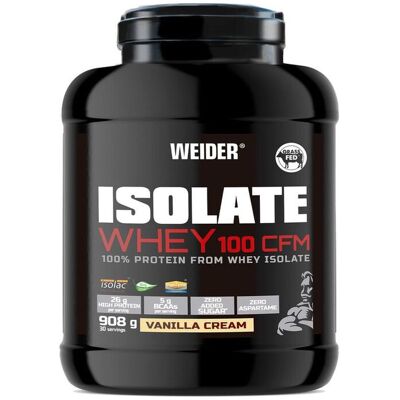 Weider Isolate Whey 100 Cfm Vanilla Cream - 908 G Weider Isolate Whey 100 Cfm Vanilla Cream - 908 G