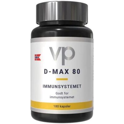 VP D-Max 80 D-Vitamin - 180 Kapsler VP D-Max 80 D-Vitamin - 180 Kapsler