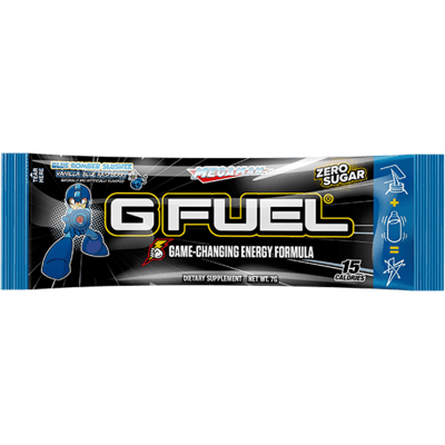 G FUEL - Sample Mega Man Blue Bomber Slushee G FUEL - Sample Mega Man Blue Bomber Slushee
