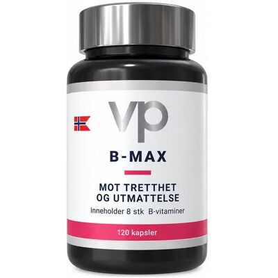 VP B-Max - B-Vitaminkompleks 120 Kapsler VP B-Max - B-Vitaminkompleks 120 Kapsler