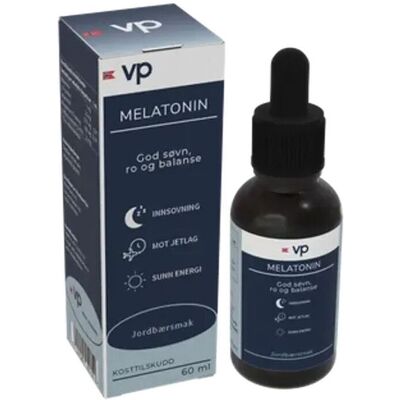 VP Flytende Melatonin 1 Mg – Jordbær, 60 Ml VP Flytende Melatonin 1 Mg – Jordbær, 60 Ml
