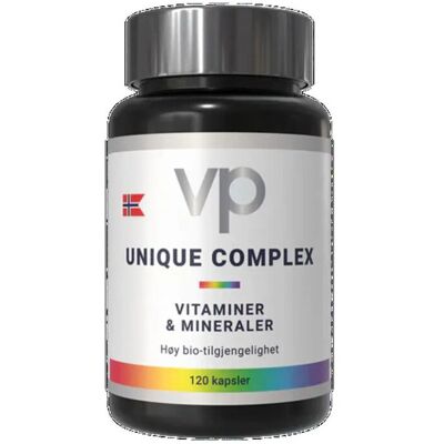 VP Unique Complex Multivitamin – 120 Kapsler VP Unique Complex Multivitamin – 120 Kapsler