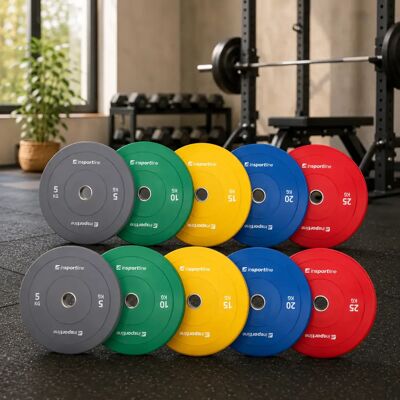 ISL Vektskivesett Bumper Plates 50 Mm Insportline Go 150 Kg (10 Stk.) ISL Vektskivesett Bumper Plates 50 Mm Insportline Go 150 Kg (10 Stk.)