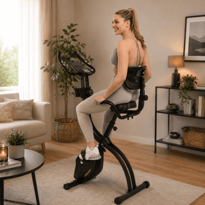 Christopeit S-Bike Velo Fit Sammenleggbar Trimsykkel Med Ryggstøtte Christopeit S-Bike Velo Fit Sammenleggbar Trimsykkel Med Ryggstøtte