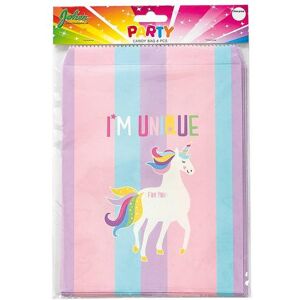 Joker Hisab Enhjørning Godteposer Papir 8pk Joker Hisab Enhjørning Godteposer Papir 8pk