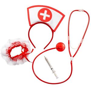 Joker Hisab Sykepleier Kostyme Sett 3deler Joker Hisab Sykepleier Kostyme Sett 3deler