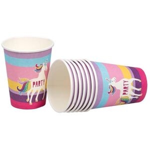 Joker Hisab Enhjørning Pappkopper 8pk Joker Hisab Enhjørning Pappkopper 8pk