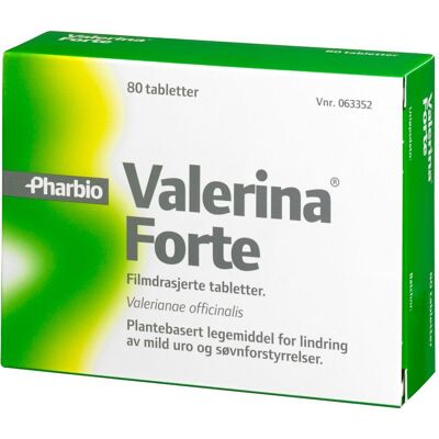 Valerina Forte - Valerianrot-ekstrakt for søvn og uro Valerina Forte - Valerianrot-ekstrakt for søvn og uro