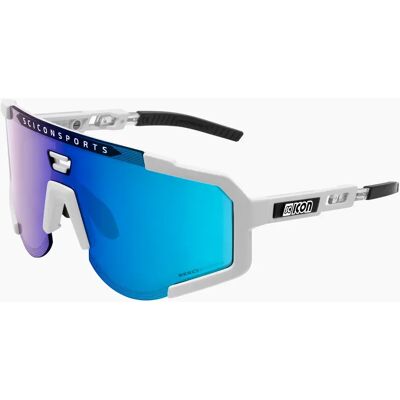 Scicon Aeroscope cykelbriller white gloss/multimirror blue Scicon Aeroscope cykelbriller white gloss/multimirror blue
